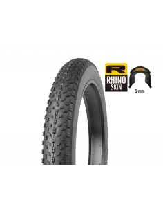 COPERTONE ANTIFORATURA da 5 mm ad alta elasticità BICI E-BIKE FAT BIKE RITECH MISURA 20 X 4.00 NERO TASSELLATO ET-RTO: 100-406