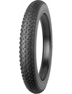 COPERTONE ANTIFORATURA da 5 mm ad alta elasticità BICI E-BIKE FAT BIKE RITECH MISURA 20 X 4.00 NERO TASSELLATO ET-RTO: 100-406 2