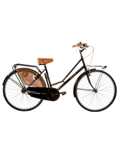 BICI MISURA 26 DA DONNA OLANDA BICICLETTA LINEA RETRO CITY BIKE SENZA CAMBIO MANUBRIO ALLUMINIO COMPLETA DI ACCESSORI CON LUCI L