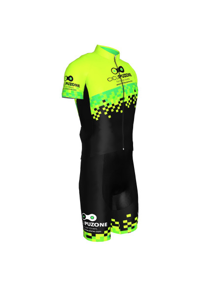 COMPLETO CICLISMO VIFRA PIXEL COMPLETINO BICI PERSONALIZZATO CICLI PUZONE PROFESSIONALE CON SALOPETTE E FONDELLO IMBOTTITO
