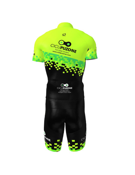 COMPLETO CICLISMO VIFRA PIXEL COMPLETINO BICI PERSONALIZZATO CICLI PUZONE PROFESSIONALE CON SALOPETTE E FONDELLO IMBOTTITO