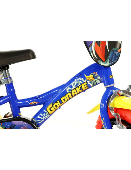 BICI DA BAMBINO MISURA 12" ART. 612L-GK BICICLETTA DINO BIKES DA BIMBO LINEA UFO SUPER Robot Goldrake NUOVO MODELLO