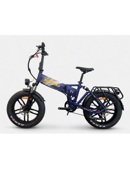 BICI E-BIKE 20 FAT BIKE MONROAD TANKAN T1 BICICLETTA PIEGHEVOLE ALLUMINIO BATTERIA 48V 17,5AH MOTORE ANANDA 250W BIAMMORTIZZATA