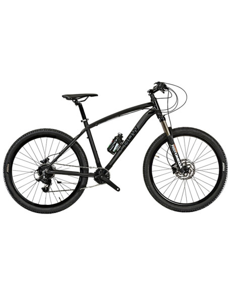 BICI MISURA 27,5 MOUNTAIN BIKE TELAIO ALLUMINIO UOMO BICICLETTA MTB CROW 24V ACERA FRENI DISCO IDRAULICI FORCELLA IDRAULICA