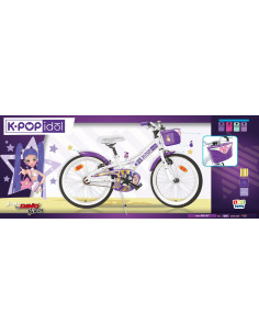 BICI DA BAMBINA MISURA 20" SENZA CAMBIO ART. 620G-KP BICICLETTA DINO BIKES DA BIMBA LINEA K-POP IDOL