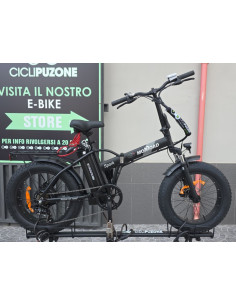 BICI E-BIKE MISURA 20 FAT BIKE MONROAD SPARK S2 BICICLETTA PIEGHEVOLE IN ALLUMINIO BATTERIA 36V 12.8AH MOTORE 250W OMOLOGATA