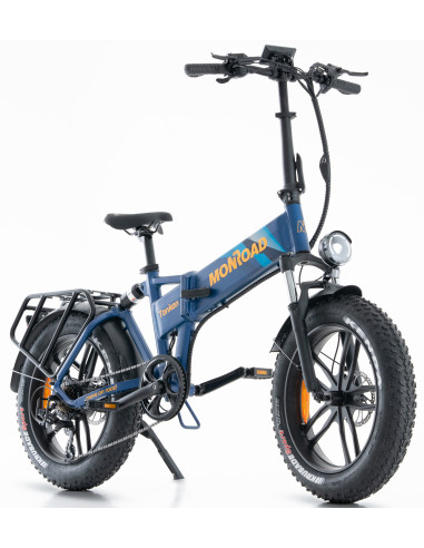BICI E-BIKE 20 FAT BIKE MONROAD TANKAN T1 BICICLETTA PIEGHEVOLE ALLUMINIO BATTERIA 48V 17,5AH MOTORE ANANDA 250W BIAMMORTIZZATA