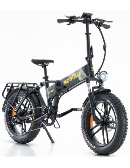 BICI E-BIKE 20 FAT BIKE MONROAD TANKAN T1 BICICLETTA PIEGHEVOLE ALLUMINIO BATTERIA 48V 17,5AH MOTORE ANANDA 250W BIAMMORTIZZATA