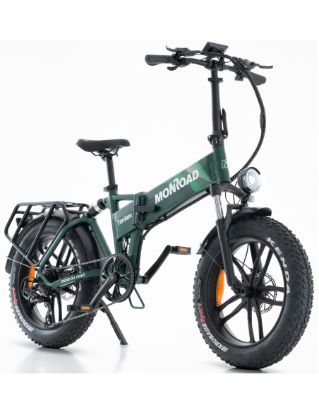 BICI E-BIKE 20 FAT BIKE MONROAD TANKAN T1 BICICLETTA PIEGHEVOLE ALLUMINIO BATTERIA 48V 17,5AH MOTORE ANANDA 250W BIAMMORTIZZATA