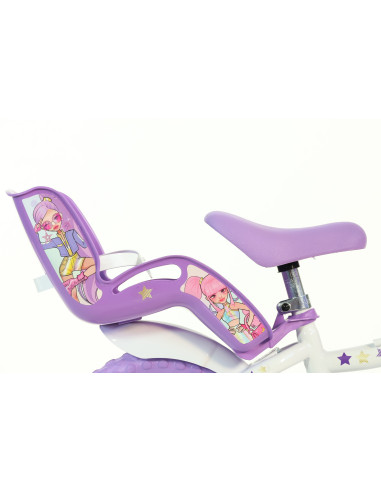 BICI DA BAMBINA MISURA 12" ART. 612GL-KP BICICLETTA DINO BIKES DA BIMBA LINEA K-POP IDOL NUOVO MODELLO