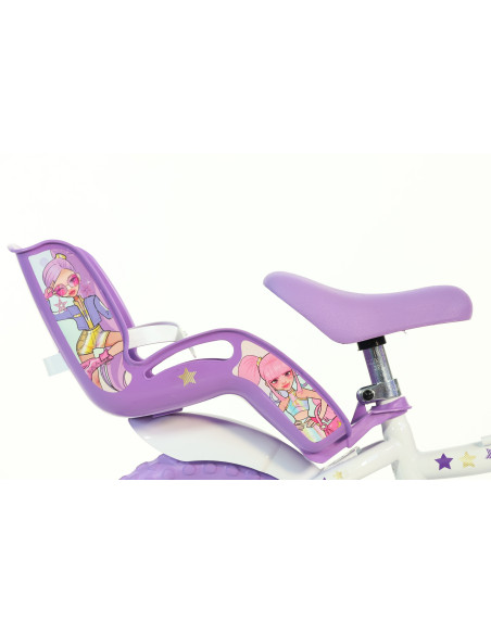 BICI DA BAMBINA MISURA 12" ART. 612GL-KP BICICLETTA DINO BIKES DA BIMBA LINEA K-POP IDOL NUOVO MODELLO