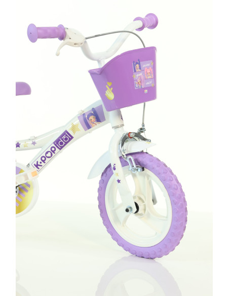BICI DA BAMBINA MISURA 12" ART. 612GL-KP BICICLETTA DINO BIKES DA BIMBA LINEA K-POP IDOL NUOVO MODELLO