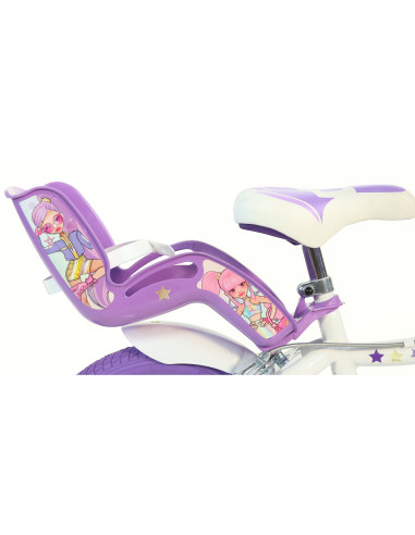 BICI DA BAMBINA MISURA 16" ART. 616G-KP BICICLETTA DINO BIKES DA BIMBA LINEA K-POP IDOL NUOVO MODELLO
