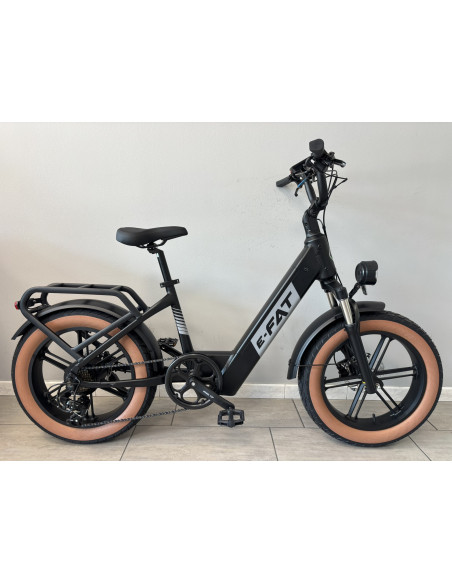 BICI E-BIKE FAT BIKE MISURA 20 BATTERIA INTEGRATA 48V 15AH SCAVALLO BASSO MOTORE 250W FRENI A DISCO IDRAULICI FORCELLA IDRAULICA