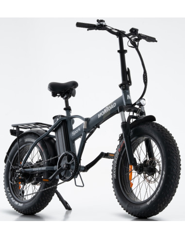 BICI E-BIKE MISURA 20 FAT BIKE MONROAD SPARK P4 BICICLETTA PIEGHEVOLE IN ALLUMINIO BATTERIA 36V 12.8AH MOTORE BAFANG 250W 80NM