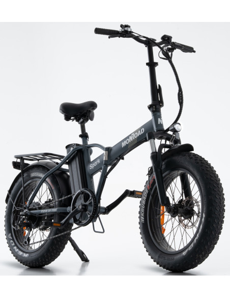 BICI E-BIKE MISURA 20 FAT BIKE MONROAD SPARK P4 BICICLETTA PIEGHEVOLE IN ALLUMINIO BATTERIA 36V 12.8AH MOTORE BAFANG 250W 80NM