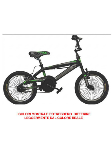 BICI BAMBINO MISURA 16 LINEA BMX BIMBO BMX16S FREESTYLE RUOTE A 48 RAGGI CON TUBONI (PEGS) NELLE RUOTE