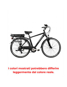 BICI E-BIKE UOMO MISURA 28 MOTORE POSTERIORE SHENGYI 45NM 250W BATTERIA 36V 14AH E-CTB28SG6VP BICICLETTA CITY BIKE 2