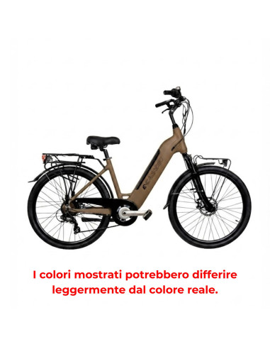 BICI E-BIKE LINEA VENERE MISURA 26 BATTERIA INTEGRATA 36V 13AH E-VEN26INT-D MOTORE POSTERIORE 45 NM BICICLETTA CITY BIKE DA DONN