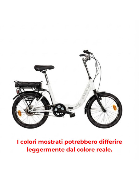 BICI E-BIKE PIEGHEVOLE IN ACCIAIO MISURA 20 BATTERIA 24V 7.8AH MOTORE MXUS 250W 19NM BICICLETTA RICHIUDIBILE