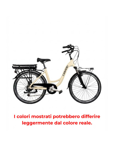 BICI E-BIKE DONNA MISURA 26 MOTORE POSTERIORE SHENGYI 45NM 250W BATTERIA 36V 14AH E-VEN26SG6VP BICICLETTA CITY BIKE