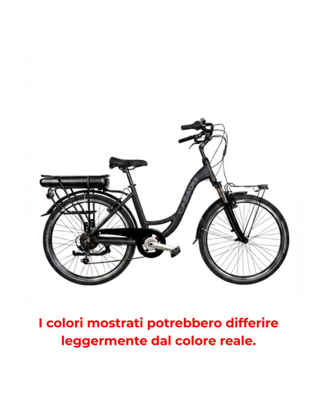 BICI E-BIKE DONNA MISURA 26 MOTORE POSTERIORE SHENGYI 45NM 250W BATTERIA 36V 14AH E-VEN26SG6VP BICICLETTA CITY BIKE