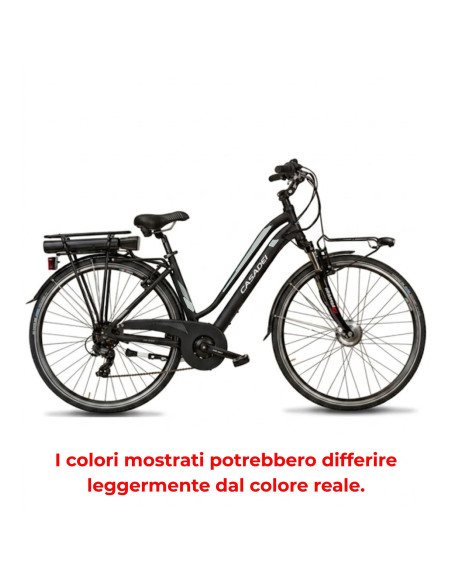 BICI E-BIKE 7V DONNA MISURA 28 MOTORE ANTERIORE E BATTERIA ANSMANN 35NM 250W 36V 11.4AH E-AURA7V BICICLETTA CITY BIKE