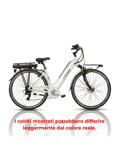 BICI E-BIKE 7V DONNA MISURA 28 MOTORE ANTERIORE E BATTERIA ANSMANN 35NM 250W 36V 11.4AH E-AURA7V BICICLETTA CITY BIKE