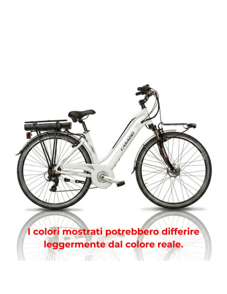 BICI E-BIKE 7V DONNA MISURA 28 MOTORE ANTERIORE E BATTERIA ANSMANN 35NM 250W 36V 11.4AH E-AURA7V BICICLETTA CITY BIKE