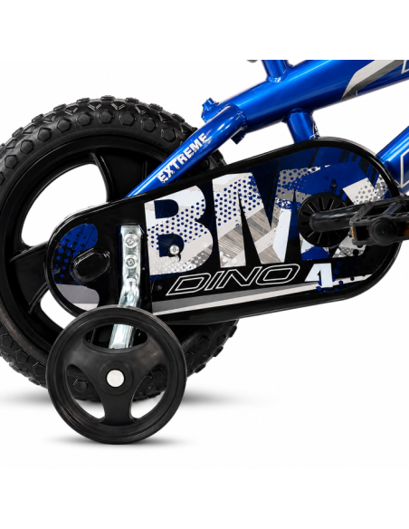 BICI DA BAMBINO MISURA 12" ART. 125XL-13 BICICLETTA DA BIMBO STILE BMX DINO BIKES COLORE BLU