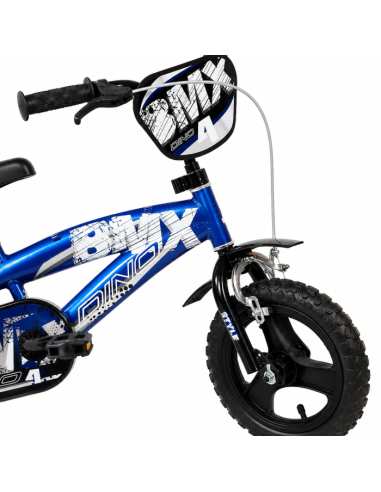BICI DA BAMBINO MISURA 12" ART. 125XL-13 BICICLETTA DA BIMBO STILE BMX DINO BIKES COLORE BLU