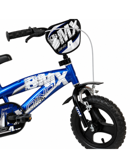 BICI DA BAMBINO MISURA 12" ART. 125XL-13 BICICLETTA DA BIMBO STILE BMX DINO BIKES COLORE BLU