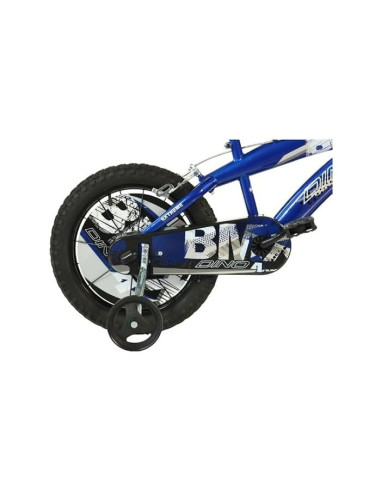 BICI DA BAMBINO MISURA 16" ART. 165XC-13 BICICLETTA DA BIMBO STILE BMX DINO BIKES COLORE BLU