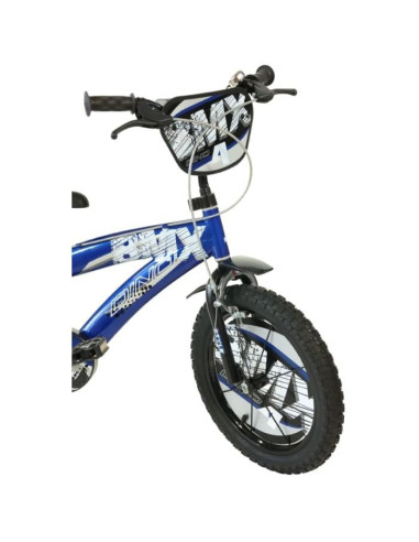 BICI DA BAMBINO MISURA 16" ART. 165XC-13 BICICLETTA DA BIMBO STILE BMX DINO BIKES COLORE BLU