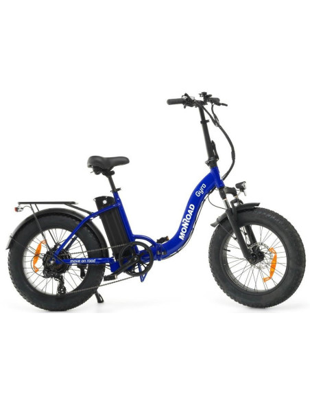 BICI E-BIKE MISURA 20 FAT BIKE MONROAD GYRA E1 BICICLETTA ELETTRICA CON SCAVALCO BASSO PIEGHEVOLE IN ALLUMINIO BATTERIA 36V 10.4