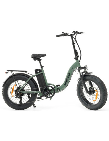 BICI E-BIKE MISURA 20 FAT BIKE MONROAD GYRA E1 BICICLETTA ELETTRICA CON SCAVALCO BASSO PIEGHEVOLE IN ALLUMINIO BATTERIA 36V 10.4