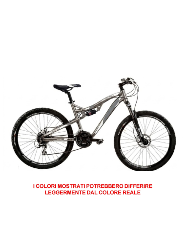 BICI UOMO MTB TELAIO ALLUMINIO MISURA 27,5 FULL MOUNTAIN BIKE AERO 21V AERO275 FRENO DISCO MECCANICO DOPPIA AMMORTIZZATA