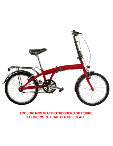 BICI RICHIUDIBILE LINEA FOLDING MISURA 20 TELAIO IN ACCIAIO SENZA CAMBIO 1V BICICLETTA PIEGHEVOLE FOLD20SC