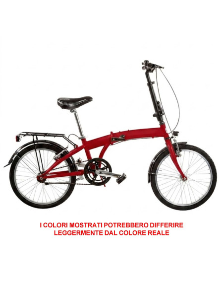 BICI RICHIUDIBILE LINEA FOLDING MISURA 20 TELAIO IN ACCIAIO SENZA CAMBIO 1V BICICLETTA PIEGHEVOLE FOLD20SC