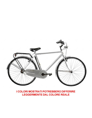 BICI MISURA 28 DA UOMO LINEA OLANDA BICICLETTA CITY BIKE SENZA CAMBIO 1V COMPLETA DI ACCESSORI CON LUCI A LED