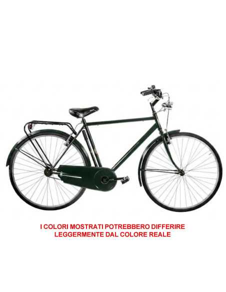 BICI MISURA 28 DA UOMO LINEA OLANDA BICICLETTA CITY BIKE SENZA CAMBIO 1V COMPLETA DI ACCESSORI CON LUCI A LED