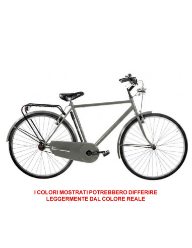 BICI MISURA 28 DA UOMO LINEA OLANDA BICICLETTA CITY BIKE SENZA CAMBIO 1V COMPLETA DI ACCESSORI CON LUCI A LED