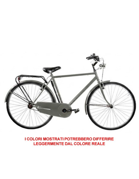 BICI MISURA 28 DA UOMO LINEA OLANDA BICICLETTA CITY BIKE SENZA CAMBIO 1V COMPLETA DI ACCESSORI CON LUCI A LED