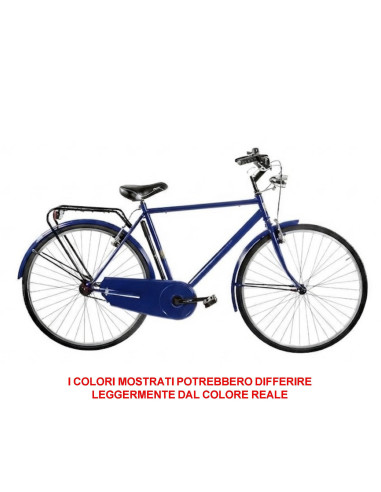 BICI MISURA 28 DA UOMO LINEA OLANDA BICICLETTA CITY BIKE SENZA CAMBIO 1V COMPLETA DI ACCESSORI CON LUCI A LED