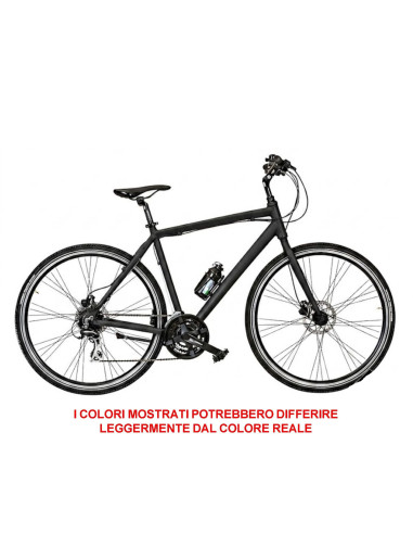 BICI MISURA 28 DA UOMO IBRIDO GRAVEL 28 BICICLETTA TELAIO ALLUMINIO CAMBIO ACERA 24V FORCELLA RIGIDA FRENI A DISCO IDRAULICO