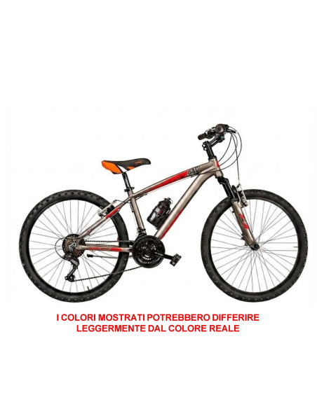 BICI MISURA 24 BIMBO MOUNTAIN BIKE BAMBINO KUSTER CAMBIO 18V MTB KR24 IN ALLUMINIO FORCELLA AMMORTIZZATA