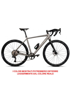 BICI MISURA 28 BICICLETTA GRAVEL DA UOMO CAMBIO LTWOO 11V TELAIO E FORCELLA RIGIDA IN ALLUMINIO FRENI A DISCO MECCANICO 2