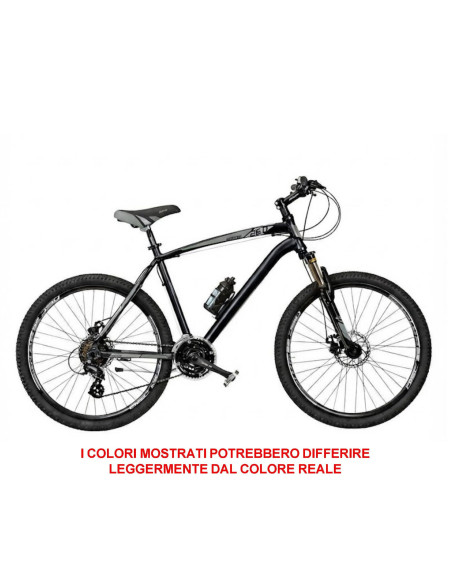 BICI MISURA 26 UOMO MOUNTAIN BIKE LINEA KUSTER CAMBIO 21V MTB KR26-D IN ALLUMINIO FORCELLA AMMORTIZZATA DOPPIO FRENO A DISCO