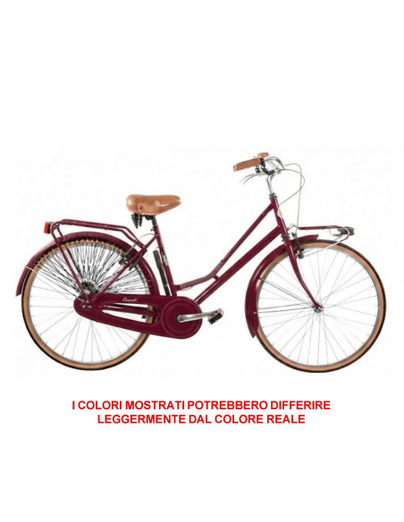 BICI RETRO1VD – CITY BIKE DA DONNA, RUOTE 26", SENZA CAMBIO – LINEA RETRÒ MARCA CICLI PUZONE  La RETRO1VD è la city bike da donn