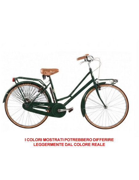 BICI RETRO1VD – CITY BIKE DA DONNA, RUOTE 26", SENZA CAMBIO – LINEA RETRÒ MARCA CICLI PUZONE  La RETRO1VD è la city bike da donn